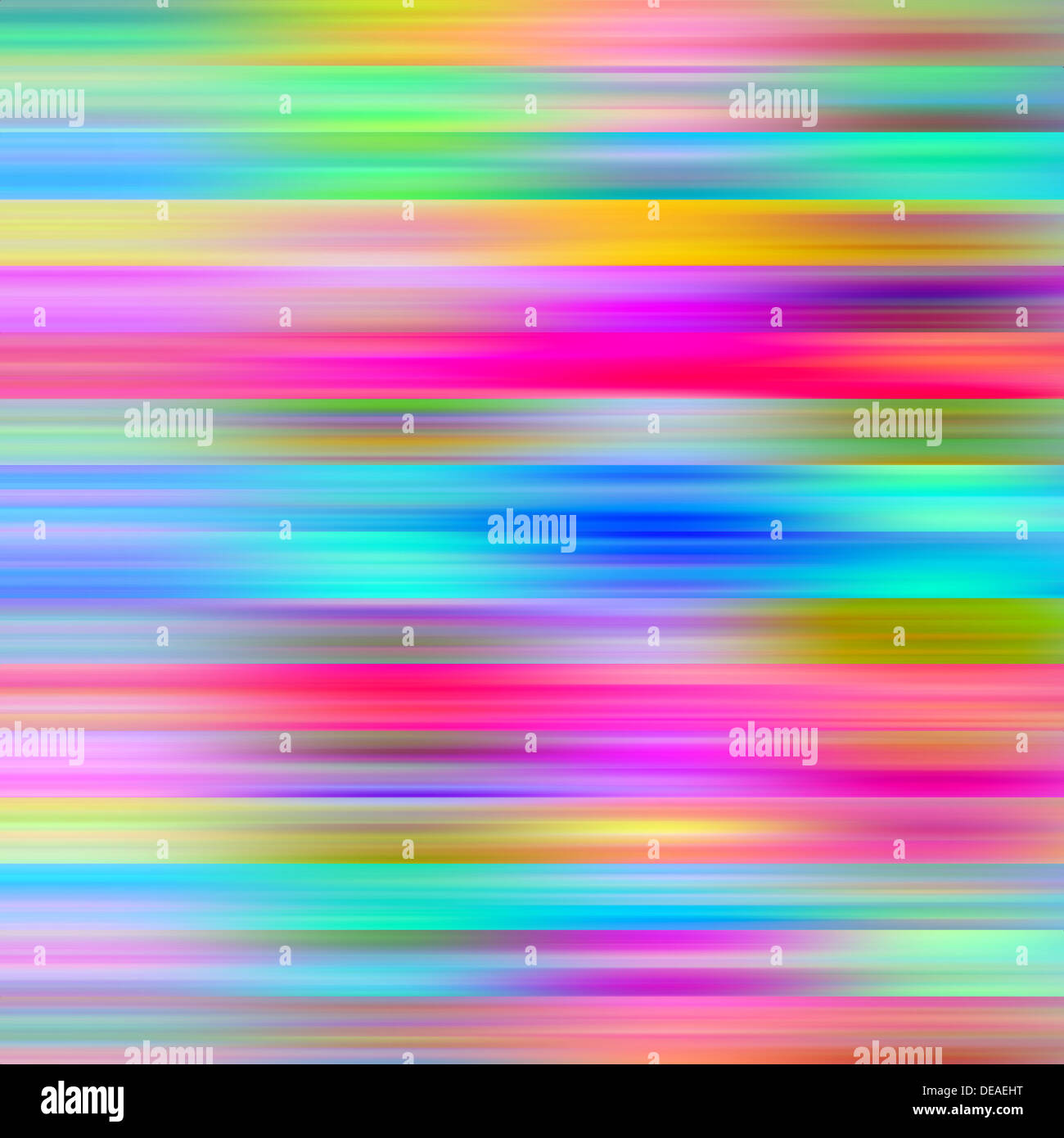 Multicoloured bright paint effect graduated stripes abstract illustration. Stock Photo