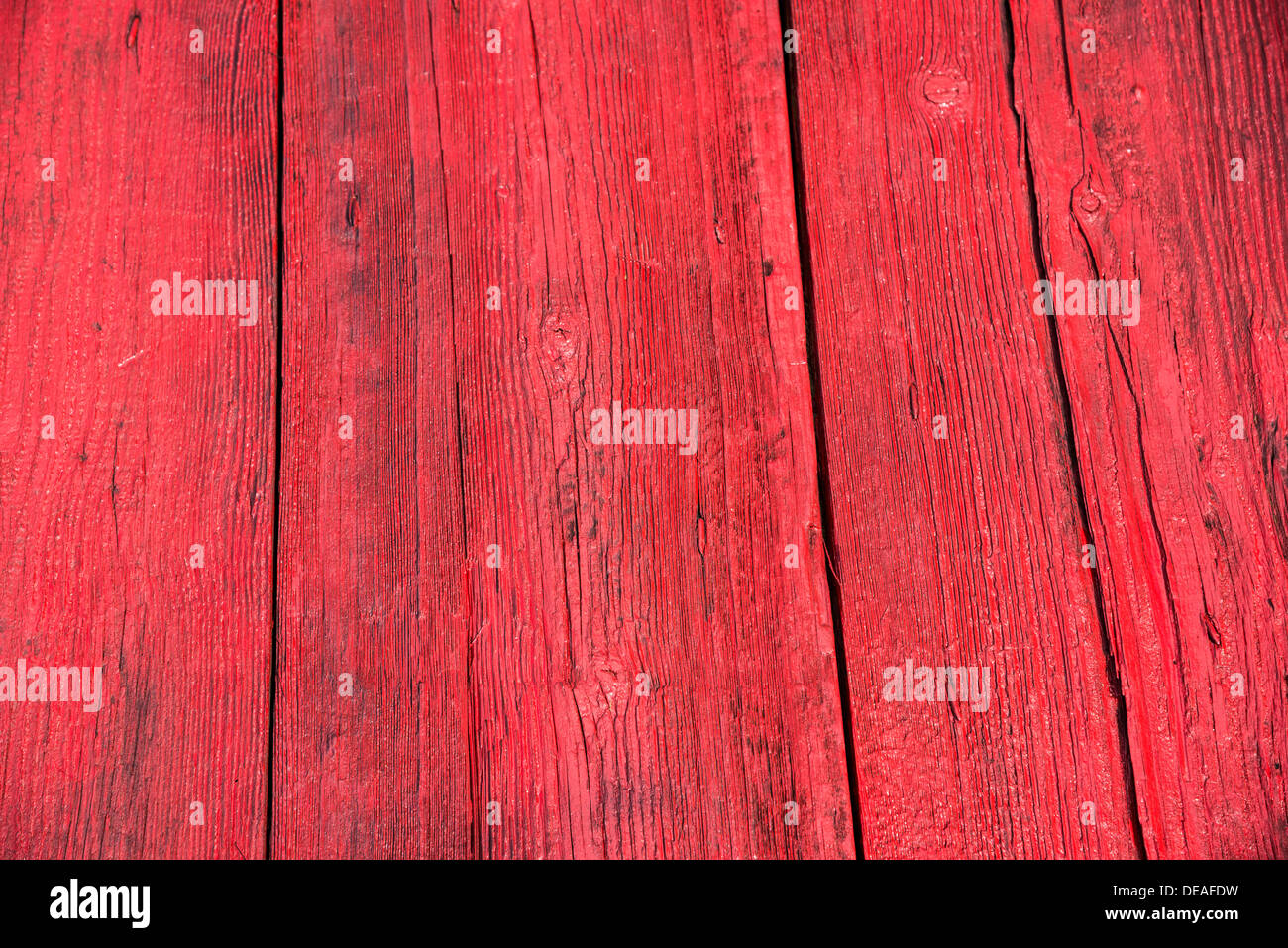 Red wooden boards, planks Stock Photo Alamy