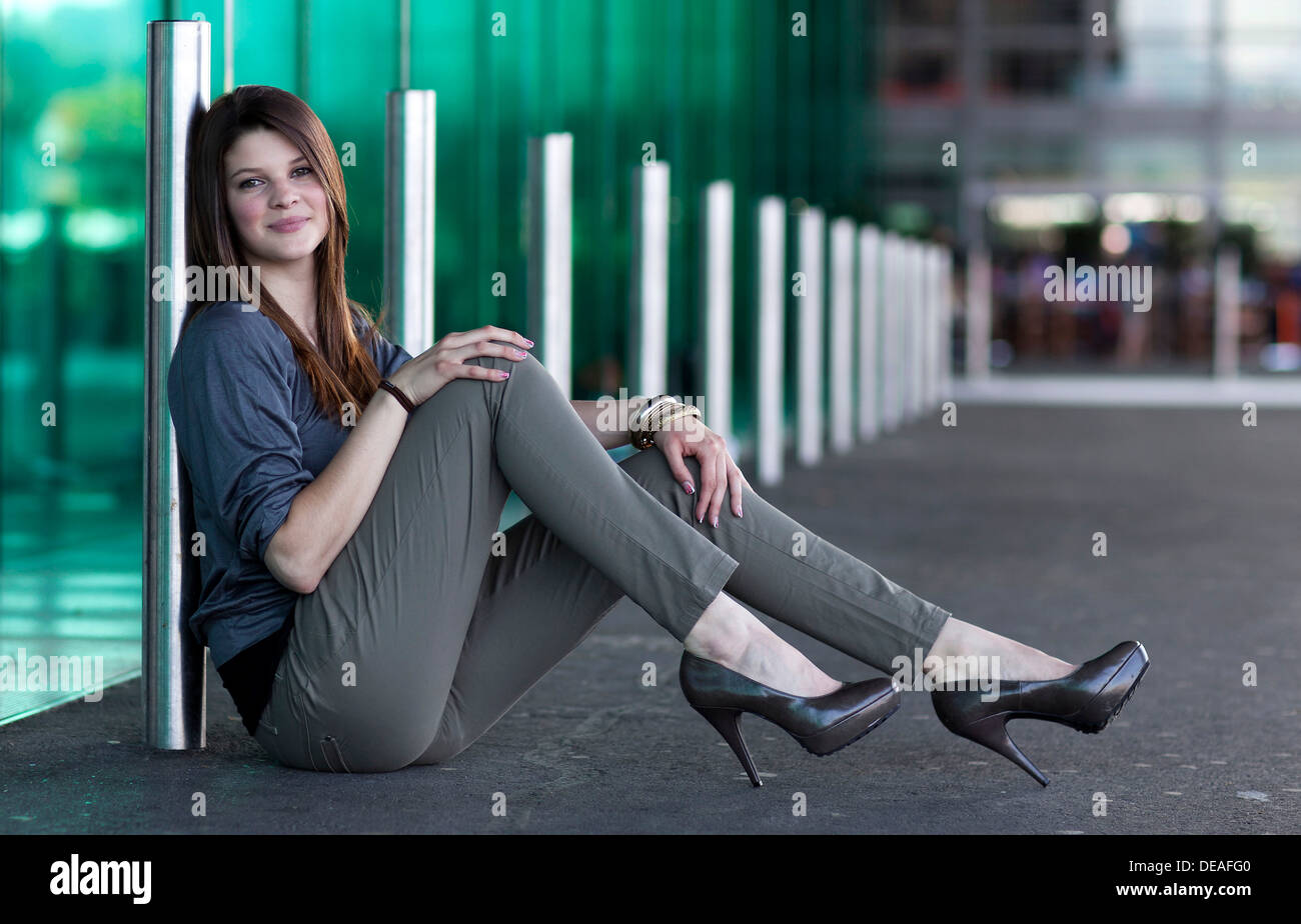 Young teens shop high heels