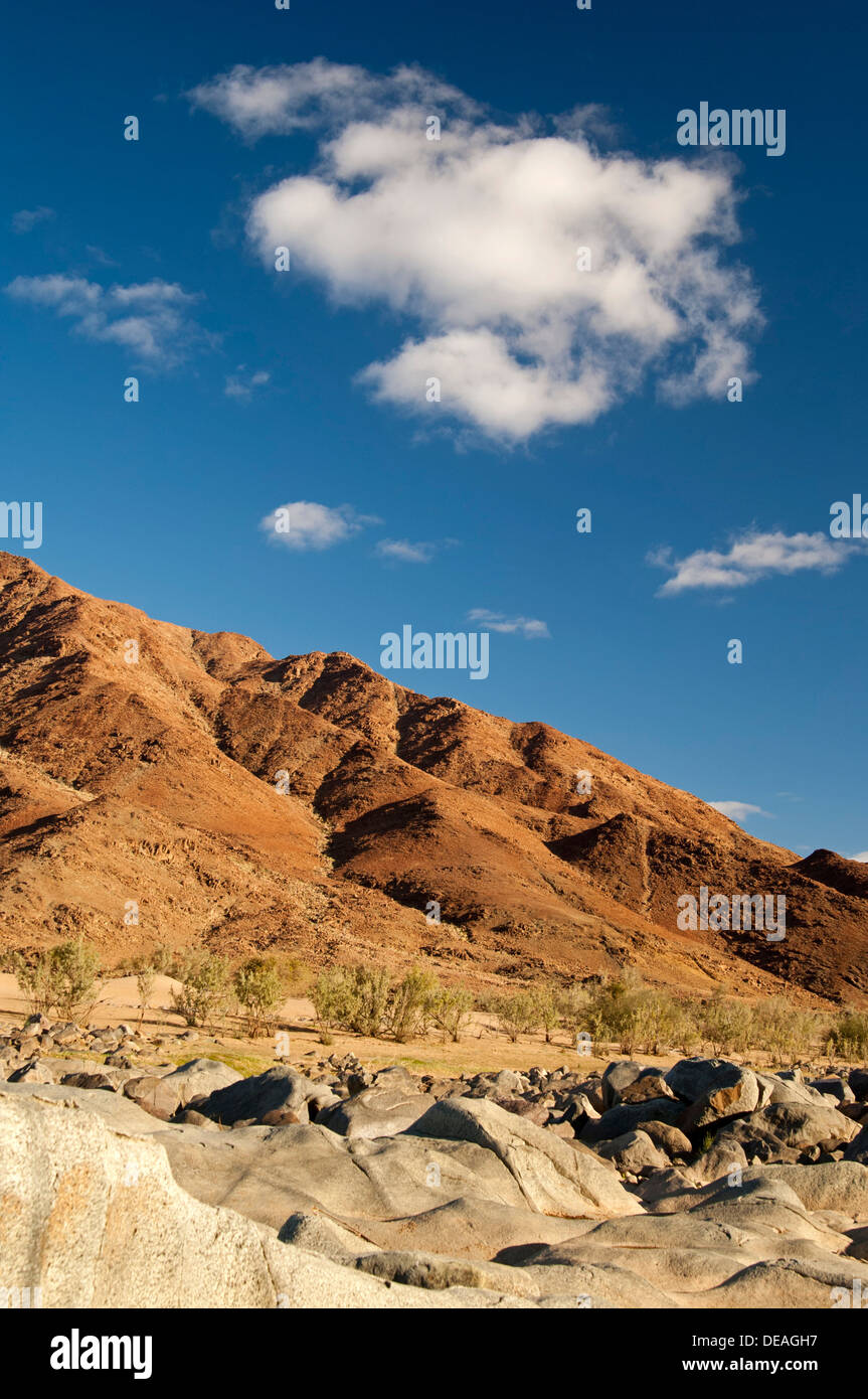 Desert landscape, mountain range, Richtersveld Transfrontier National Park, Namaqualand, Northern Cape, South Africa Stock Photo