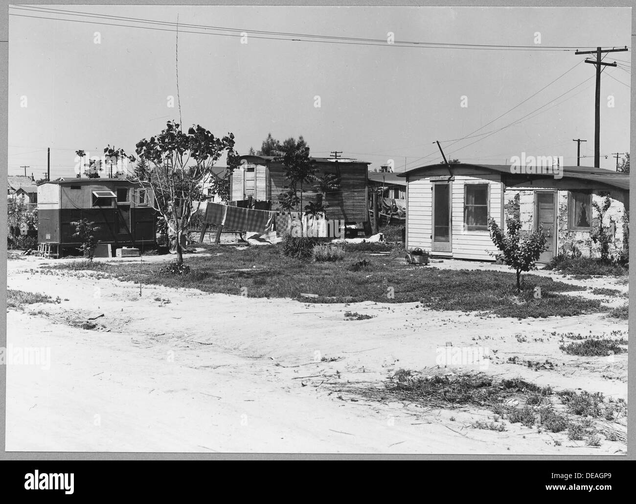 California homes in mcfarland shacktown 521686 hires stock photography