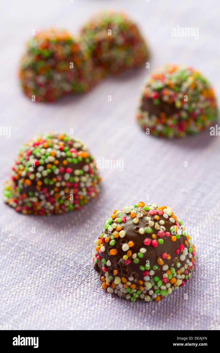 Dark chocolate candies in hi-res stock photography and images - Alamy