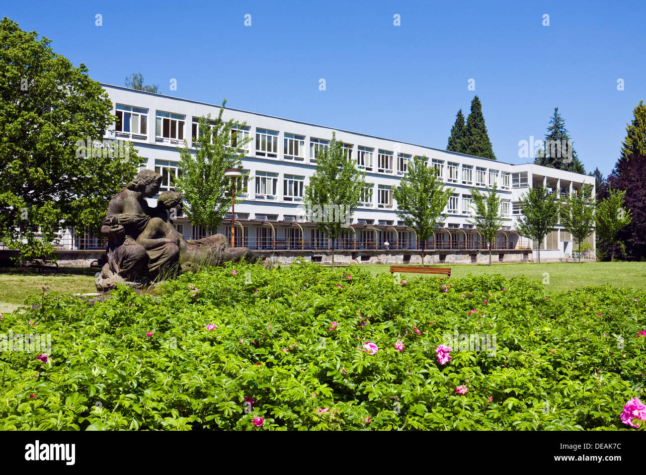 Pulmonary Sanatorium in Jablunkov, Frydek-Mistek district, Moravskoslezsky region, Czech Republic, Europe Stock Photo