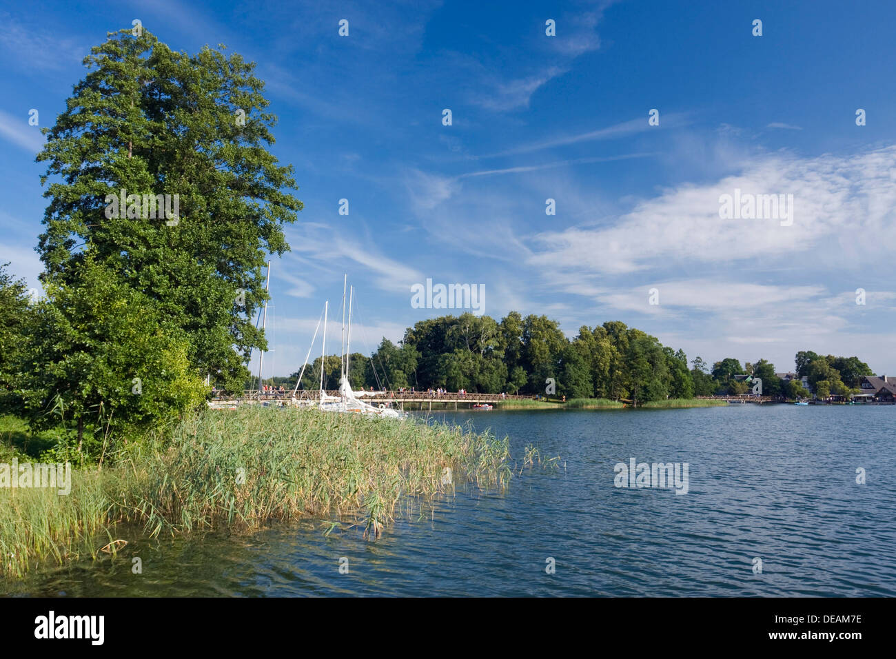 Galve Lake near Trakai Castle, Traku National Park, Lithuania, Europe Stock Photo