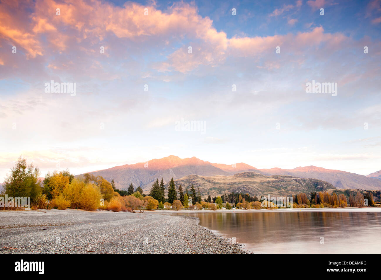 Lake Wanaka, South Island, New Zealand Stock Photo