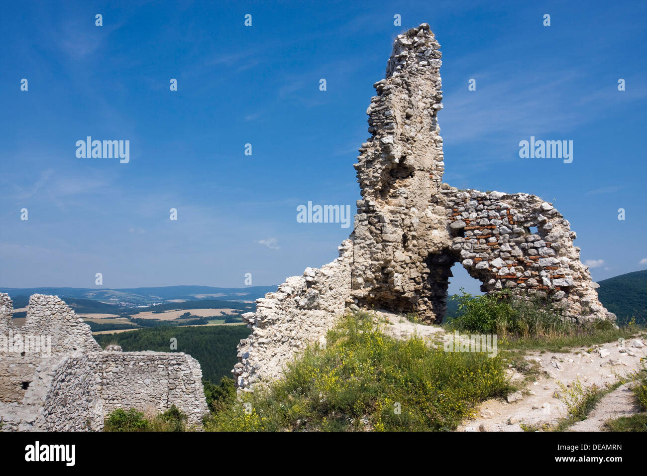 Cachtice castle, Nove Mesto nad Vahom district, Trencin region, Slovakia, Europe Stock Photo