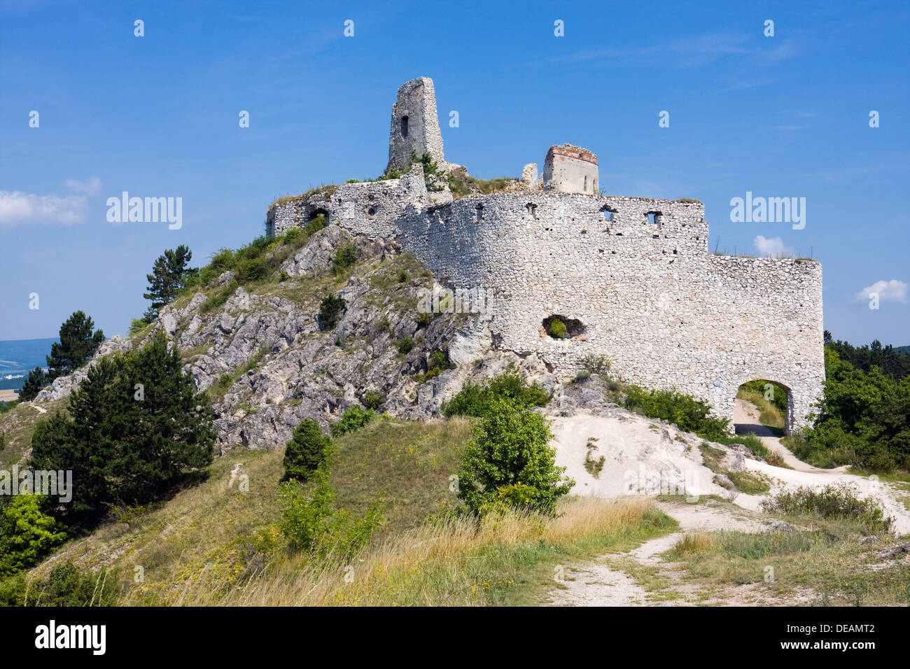 Cachtice castle, Nove Mesto nad Vahom district, Trencin region, Slovakia, Europe Stock Photo