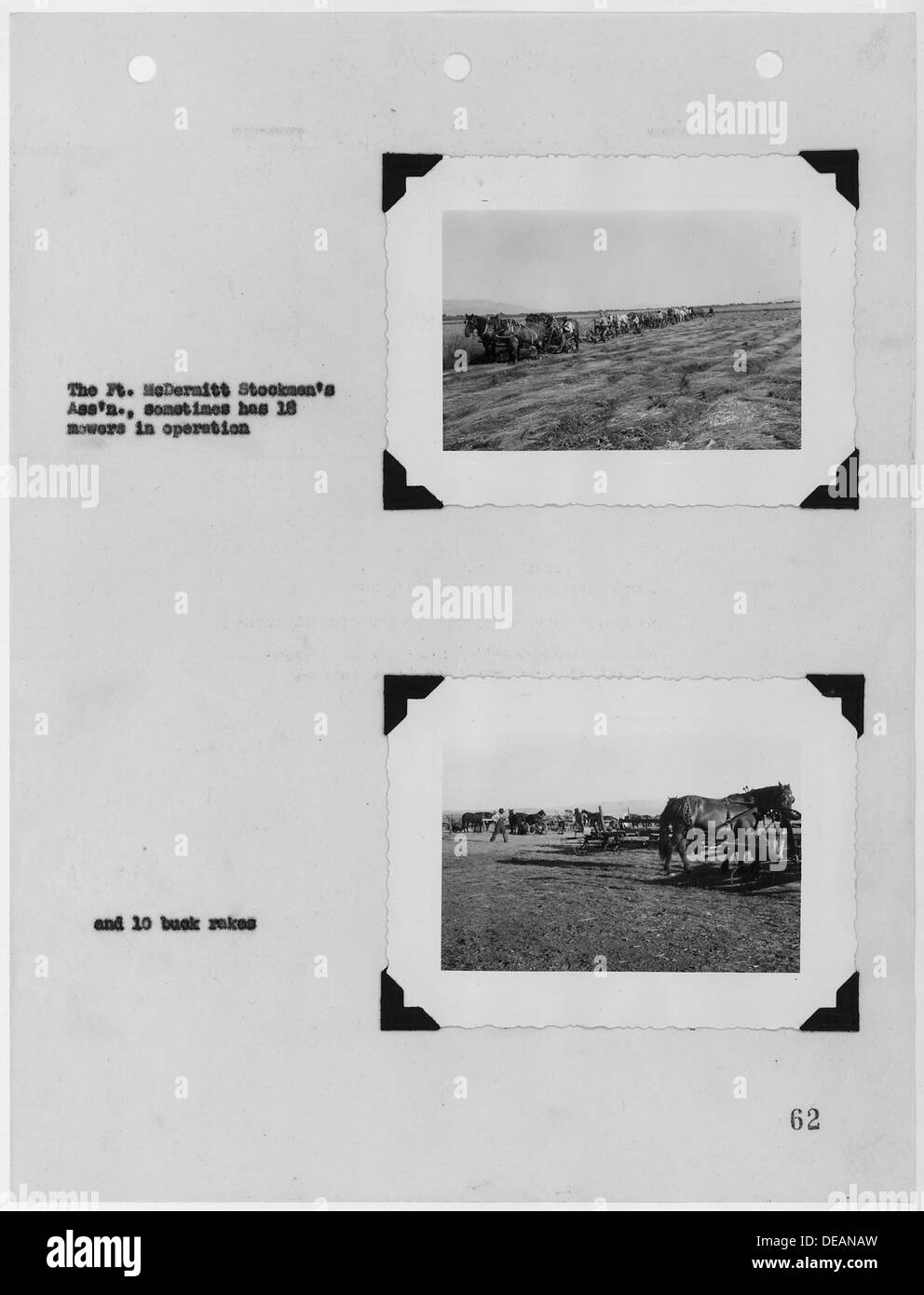 Photographs, with captions, of activities of Fort McDermitt, Nevada