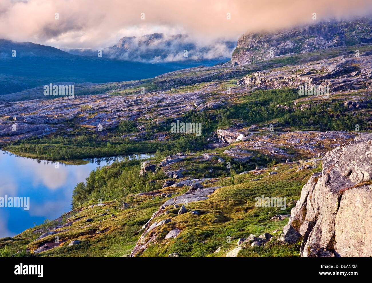 Landscape in Rago National Park, Nordland county, Norway, Scandinavia ...