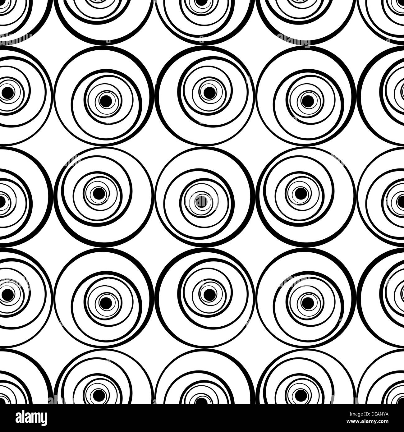 seamless pattern with circles, vector illustration Stock Photo - Alamy