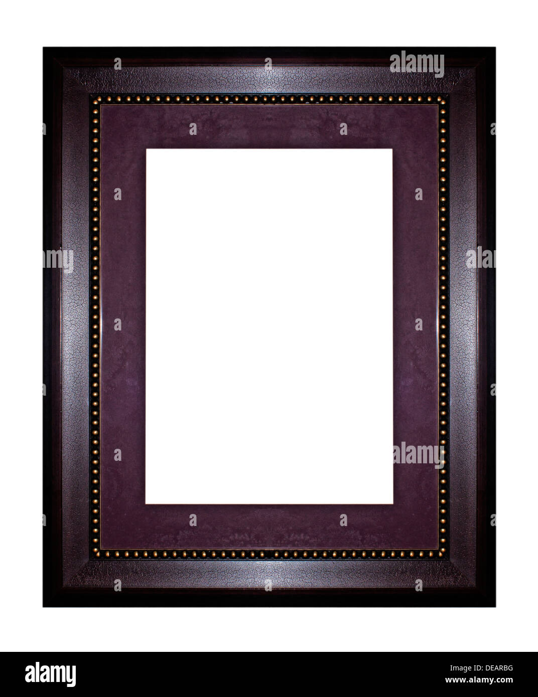 Black wooden picture frame isolated on white background Stock Photo - Alamy