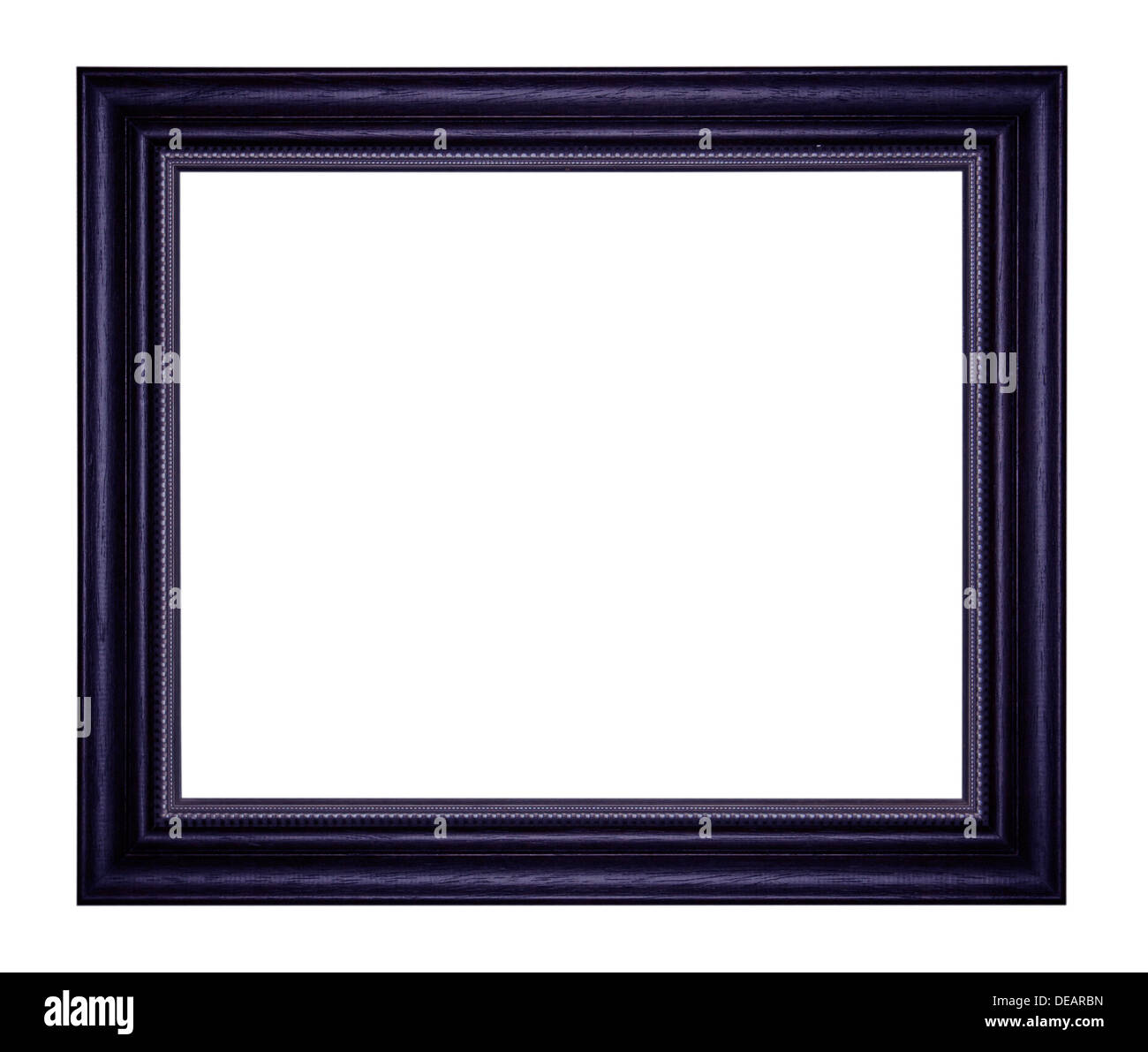 Black picture frames. Isolated on white background Stock Photo