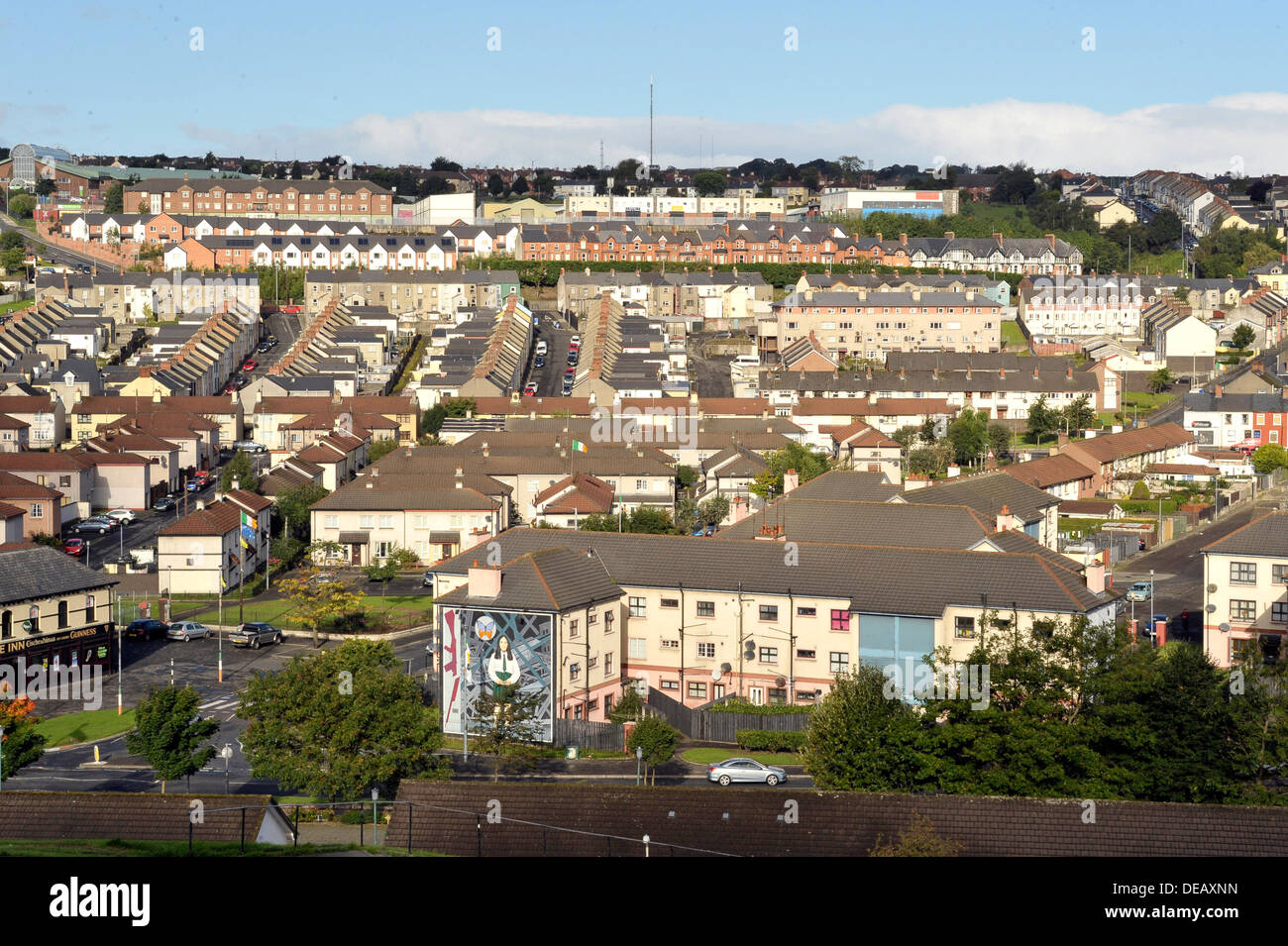 The nationalist Bogside, Derry, Londonderry, Northern Ireland,UK Stock Photo