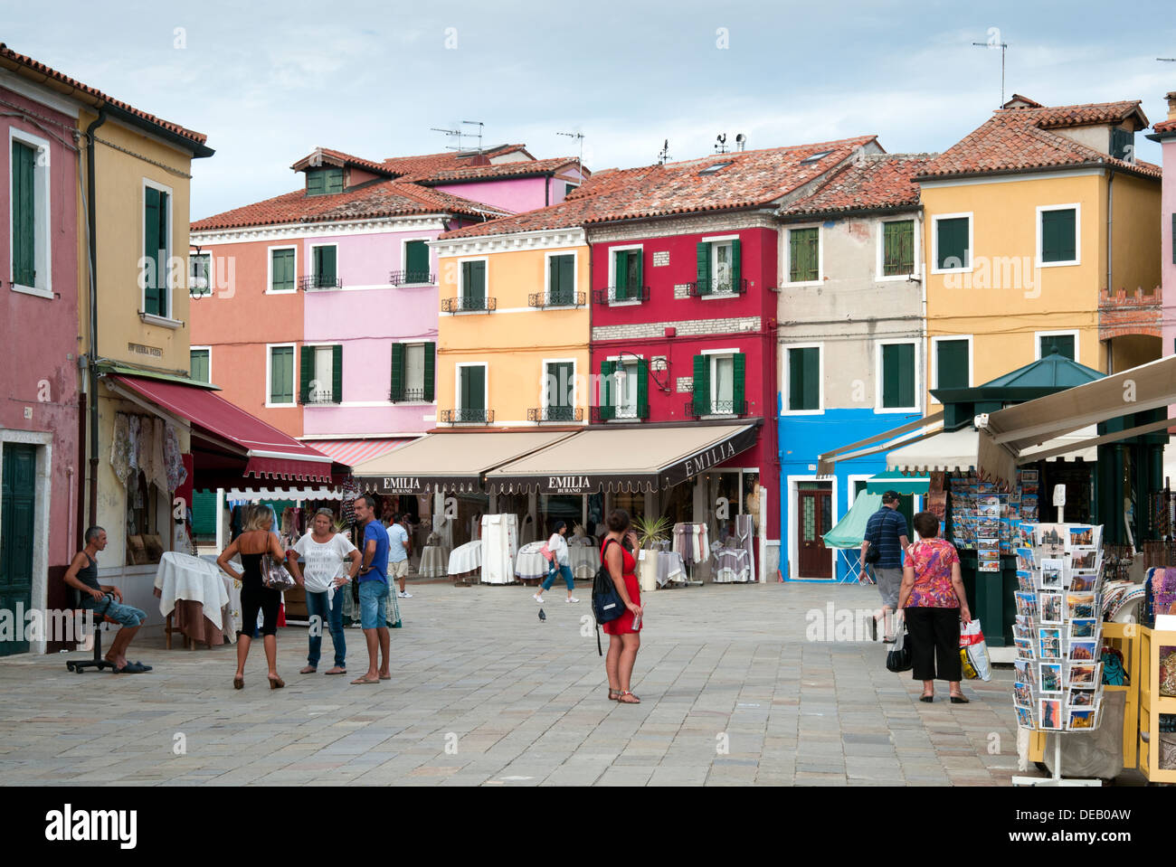 Burano Island, Venice, Veneto, Italy, Europe Stock Photo