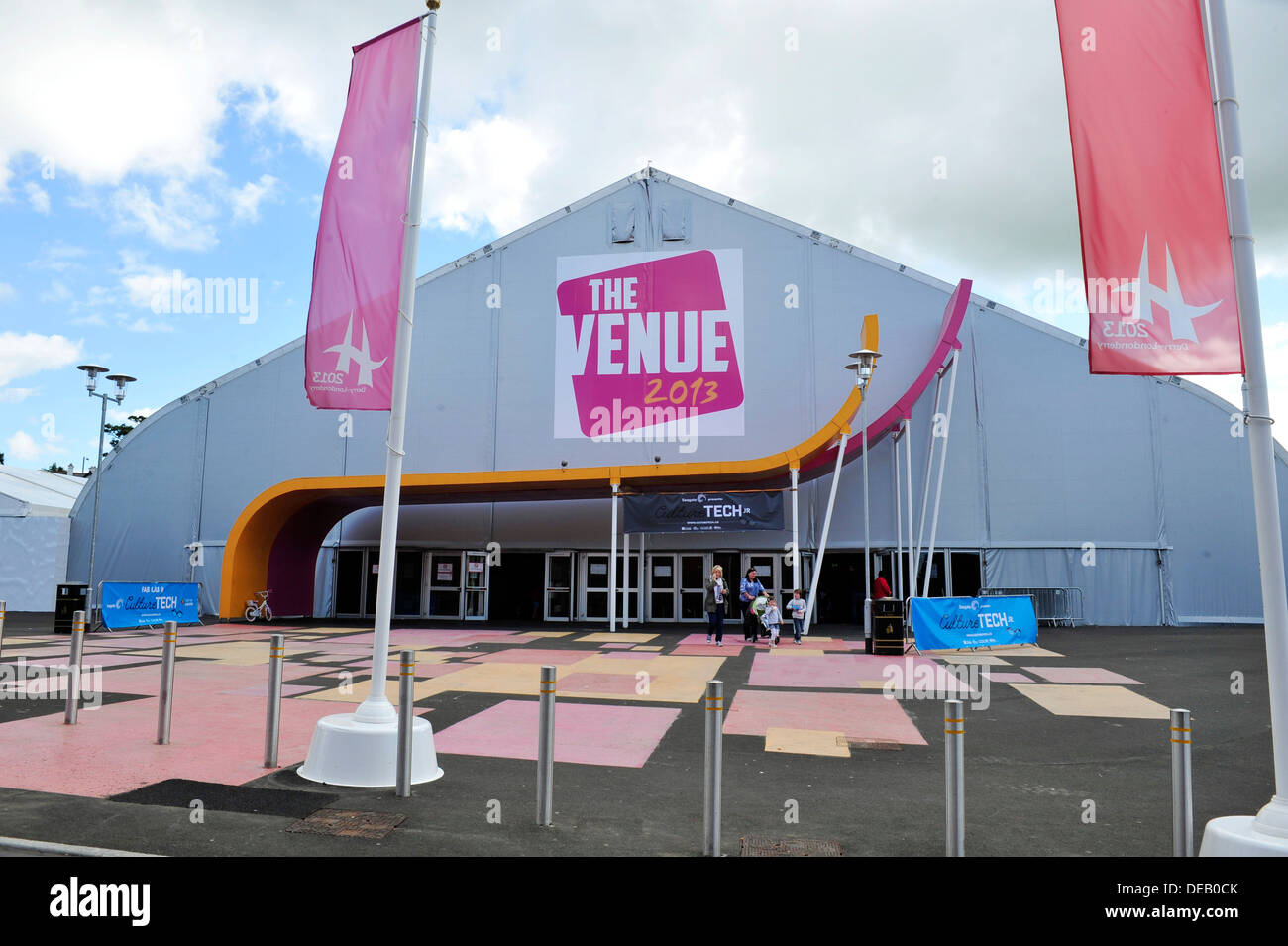 The Venue temporary theatre, Ebrington Square, Derry, Londonderry