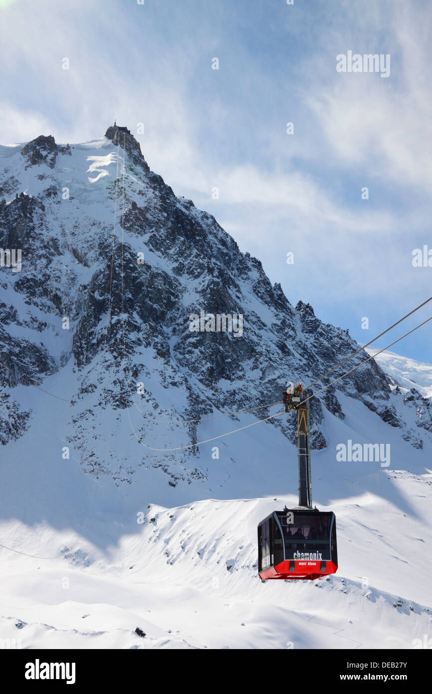 Cable car aiguille du midi hi-res stock photography and images - Alamy