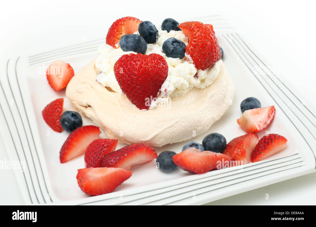 Strawberry meringue dessert hires stock photography and images Alamy