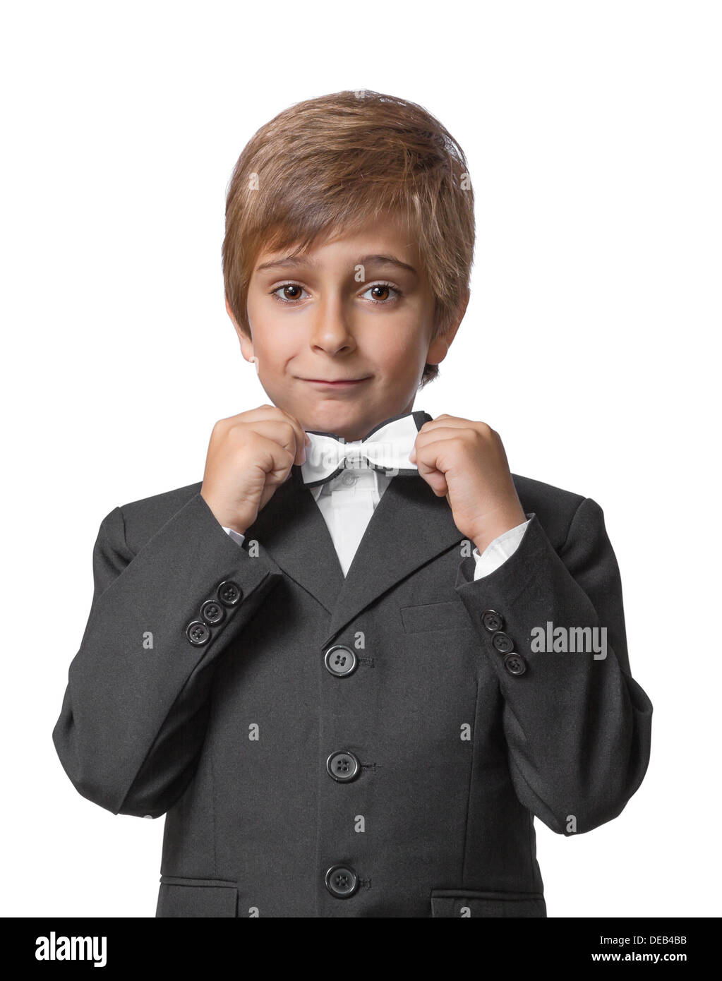 little boy in a tuxedo, isolate on white background Stock Photo Alamy