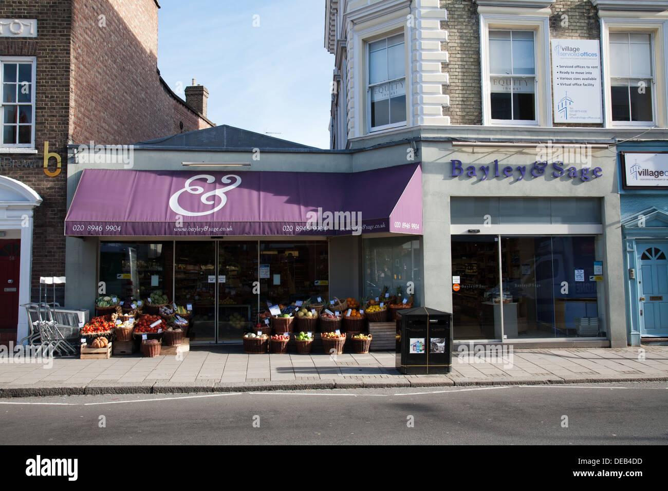 Bayley & Sage Wimbledon Village in the London Borough of Merton Stock