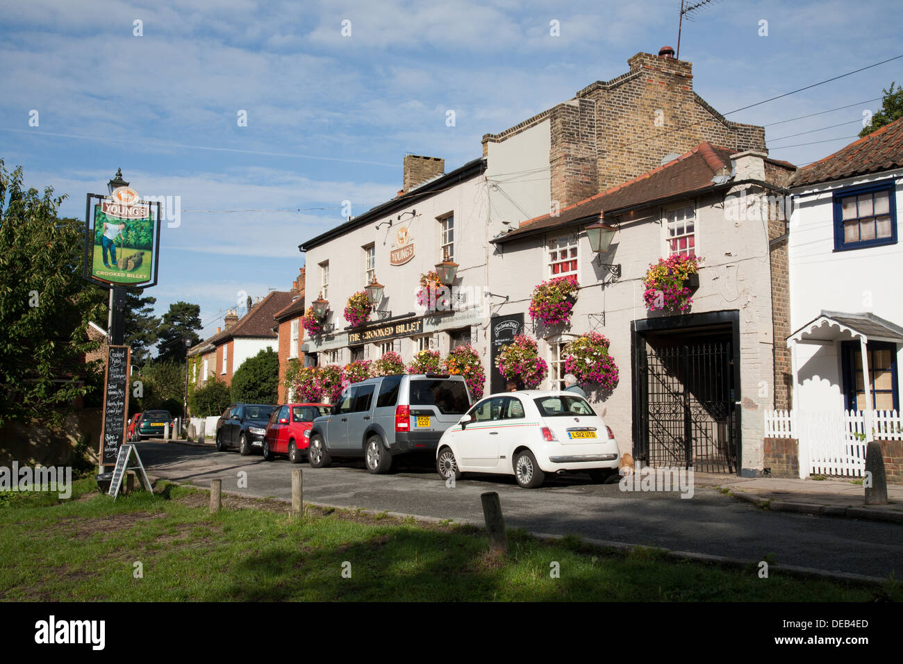 Hand in Hand and Crooked Billet pubs on Wimbledon Common, Wimbledon