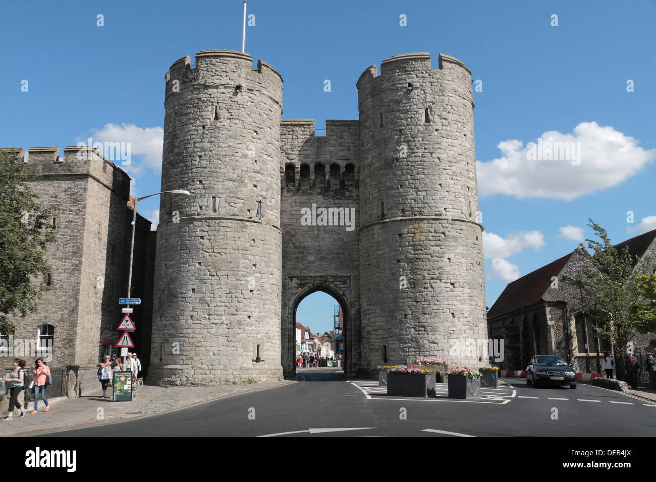 The Westgate, a medieval gatehouse in Canterbury, Kent, UK Stock Photo