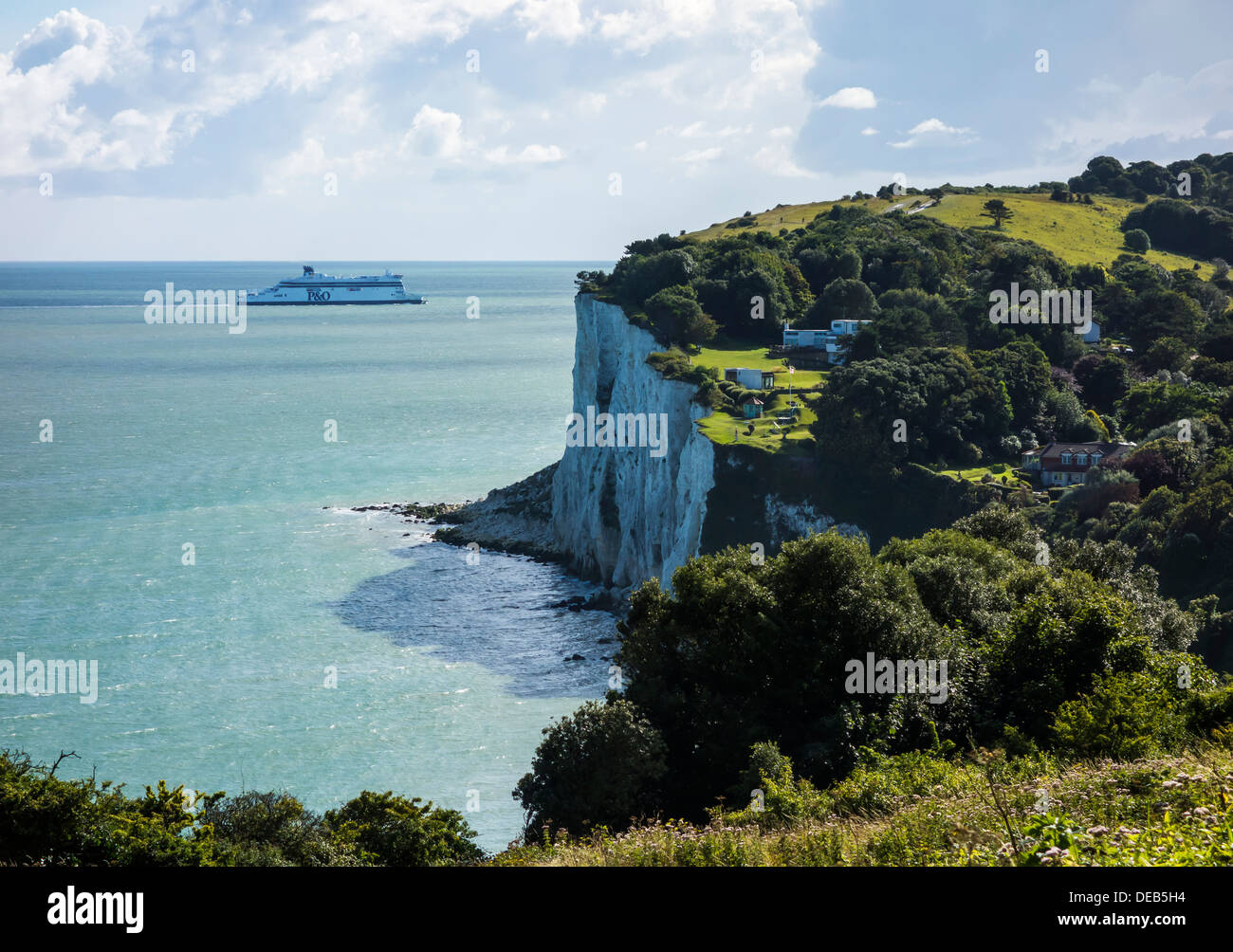 St Margarets Bay Dover English Cross Channel P&O Ferry Kent. The White