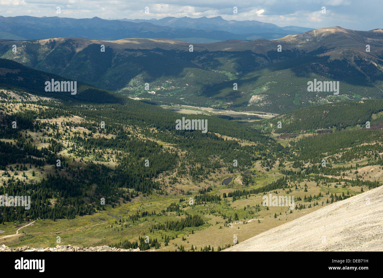Birdseye Gulch, Buckeye Peak, and the Sawatch Range, from Mosquito Pass