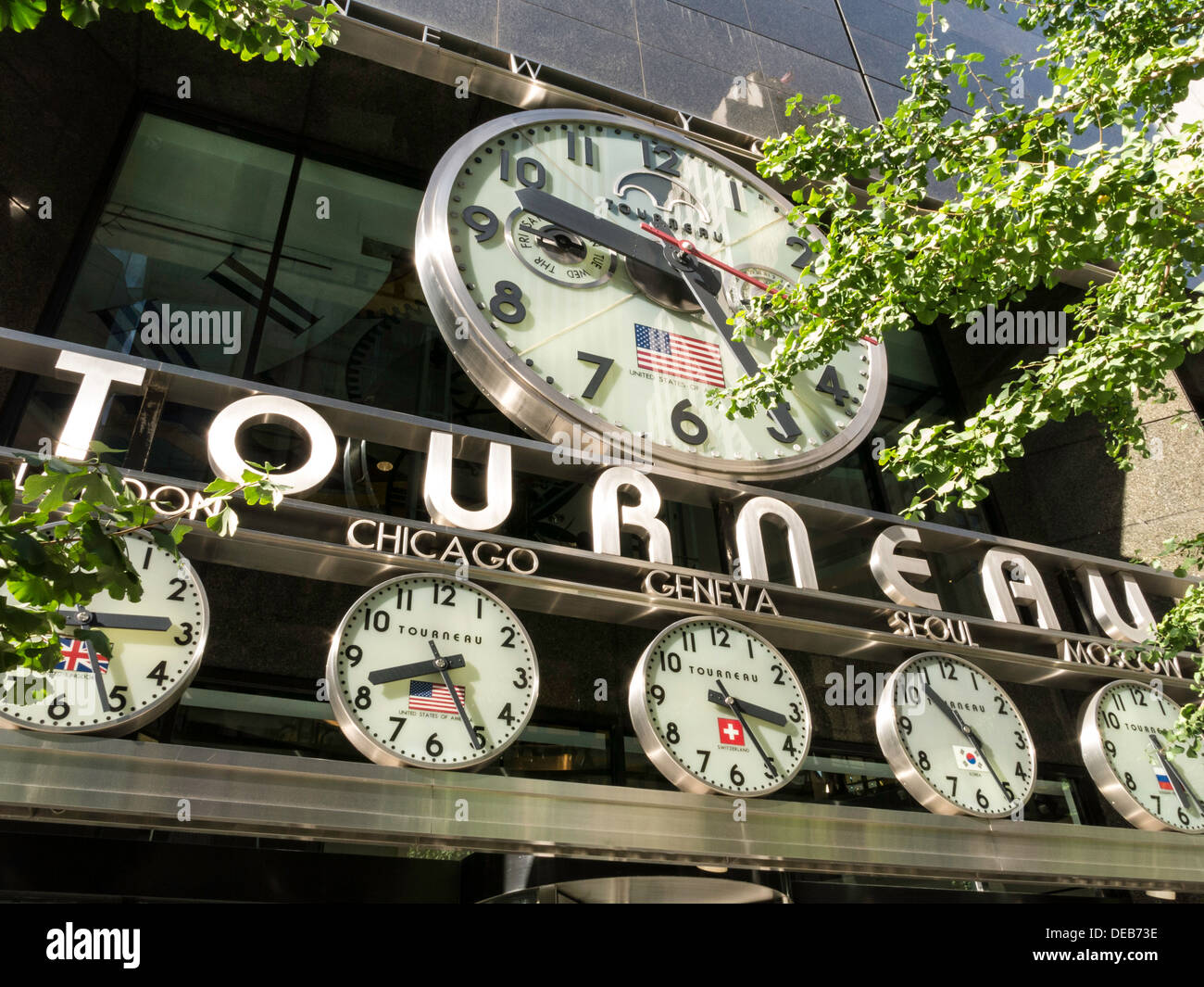 Tourneau Luxury Watch Retailer at 12 East 57th Street in NYC  2013 Stock Photo