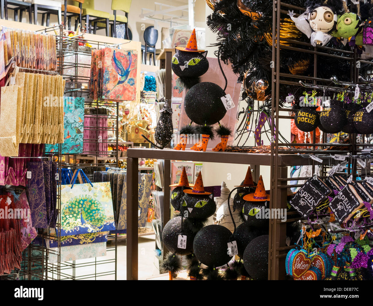 Halloween Display in Pier 1 Imports, NYC Stock Photo - Alamy