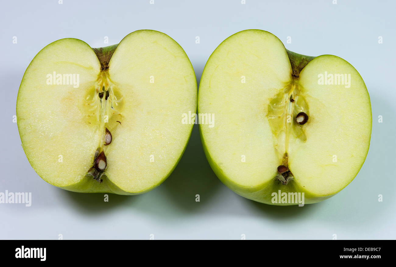 Half an apple Stock Photo