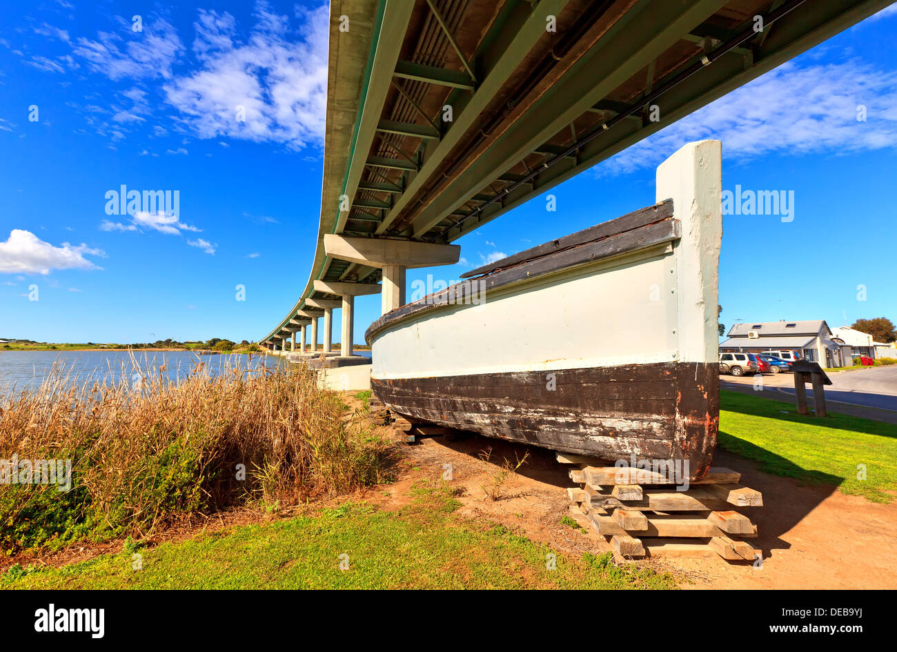 Hindmarsh Island bridge at Goolwa on the Murray River in South