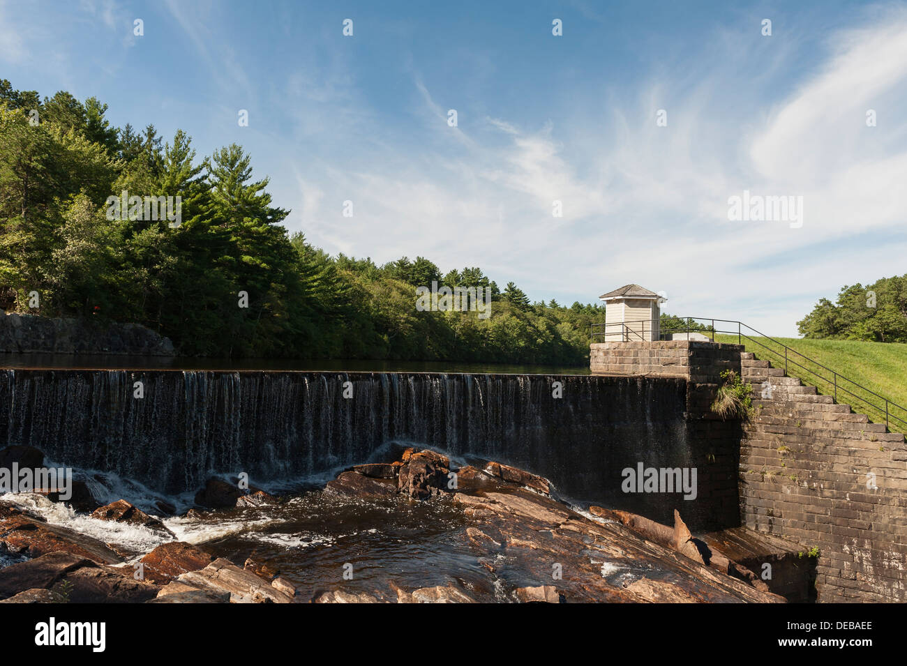 The Scituate Reservoir Dam in Scituate, Rhode Island Stock Photo Alamy