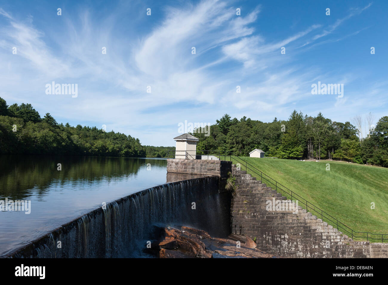 The Scituate Reservoir Dam in Scituate, Rhode Island Stock Photo Alamy