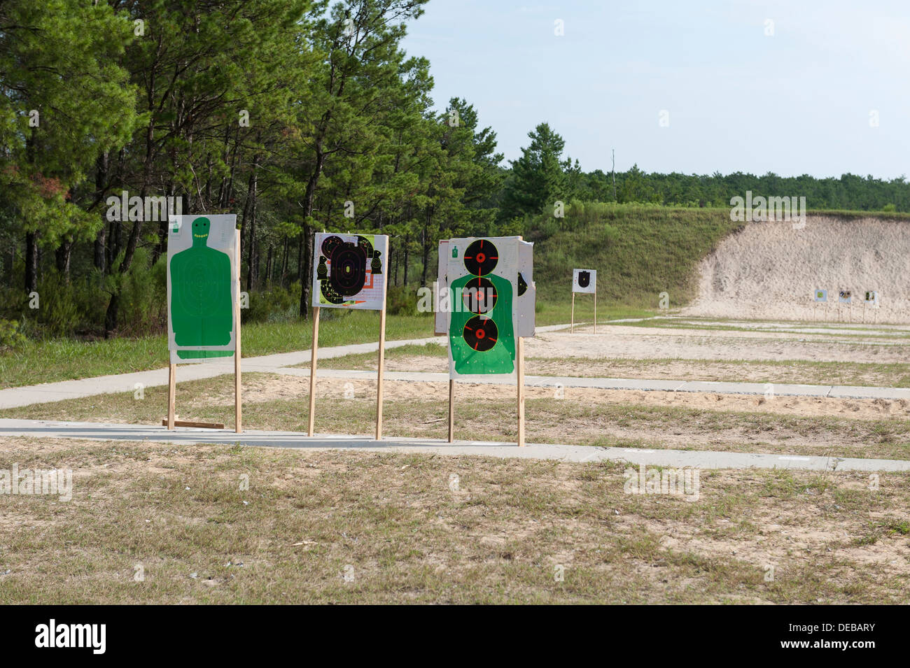 Targets the Ocala National Forest Public Shooting Range on State Road