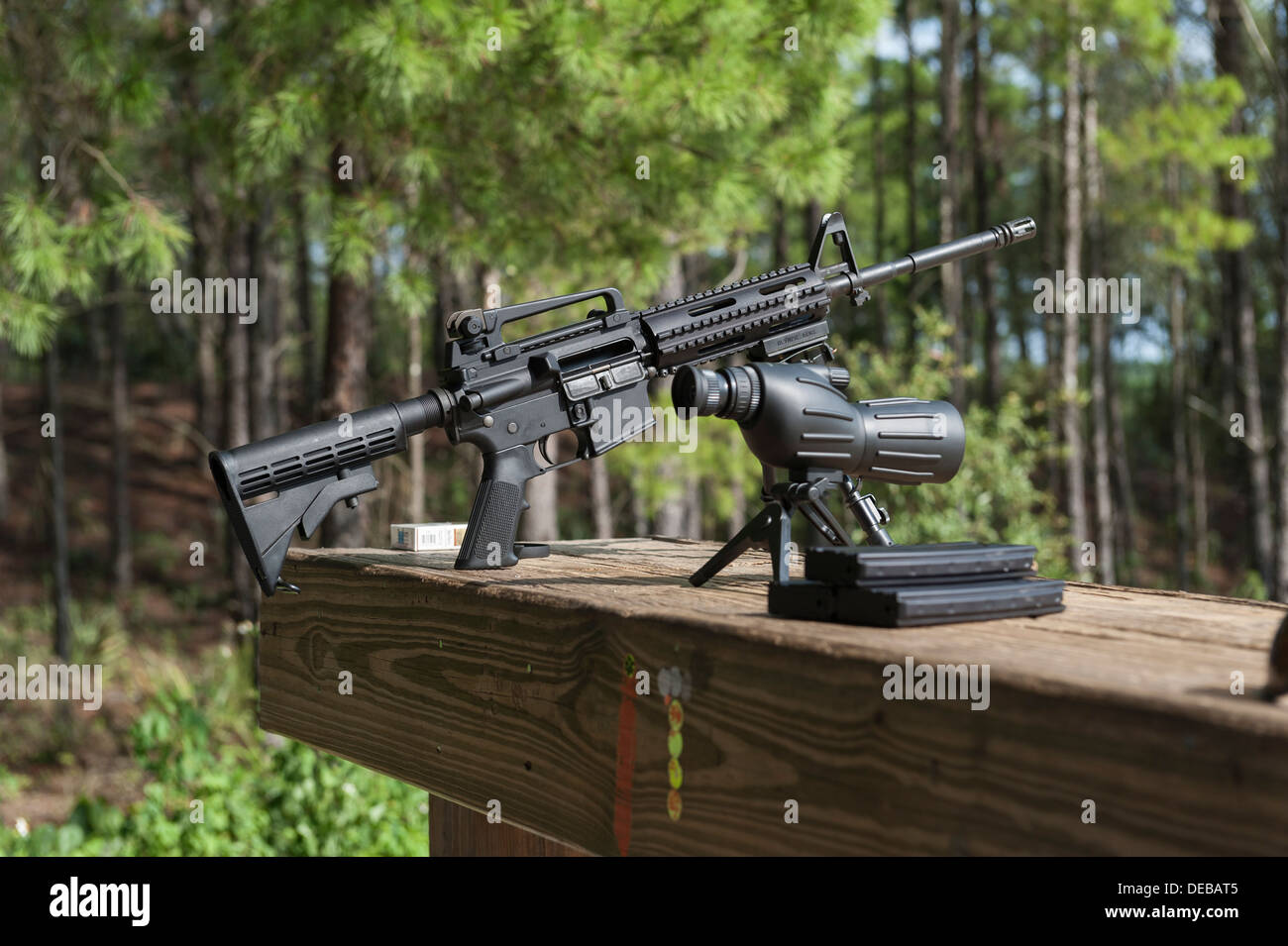 Weapons at the Ocala National Forest Public Shooting Range on State