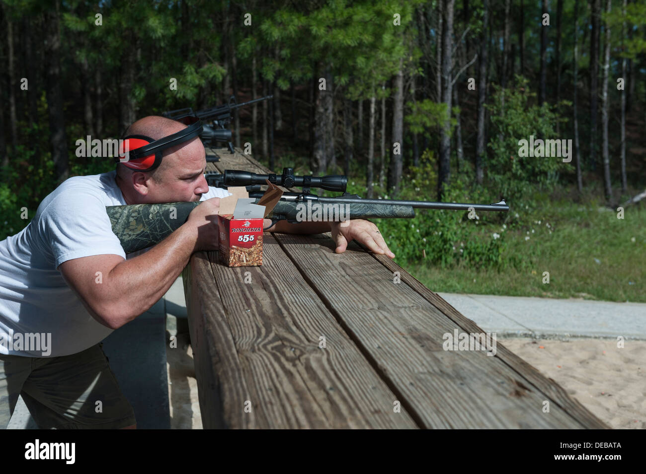 Target practice at the Ocala National Forest Public Shooting Range on