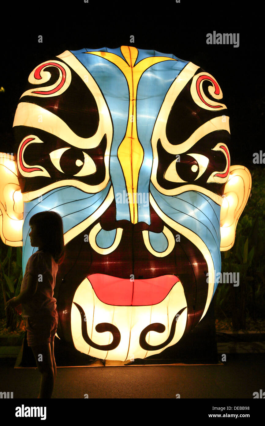 Mid autumn lantern festival at Gardens by the Bay in Singapore Stock ...