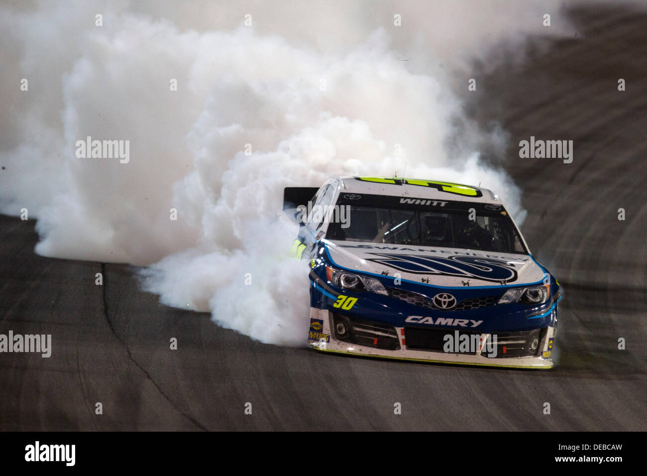 Joliet, IL, USA. 15th Sep, 2013. Joliet, IL - SEP 15, 2013: Cole Whitt (30) wrecks during the GEICO 400 at Chicagoland Speedway in Joliet, IL. © csm/Alamy Live News Stock Photo