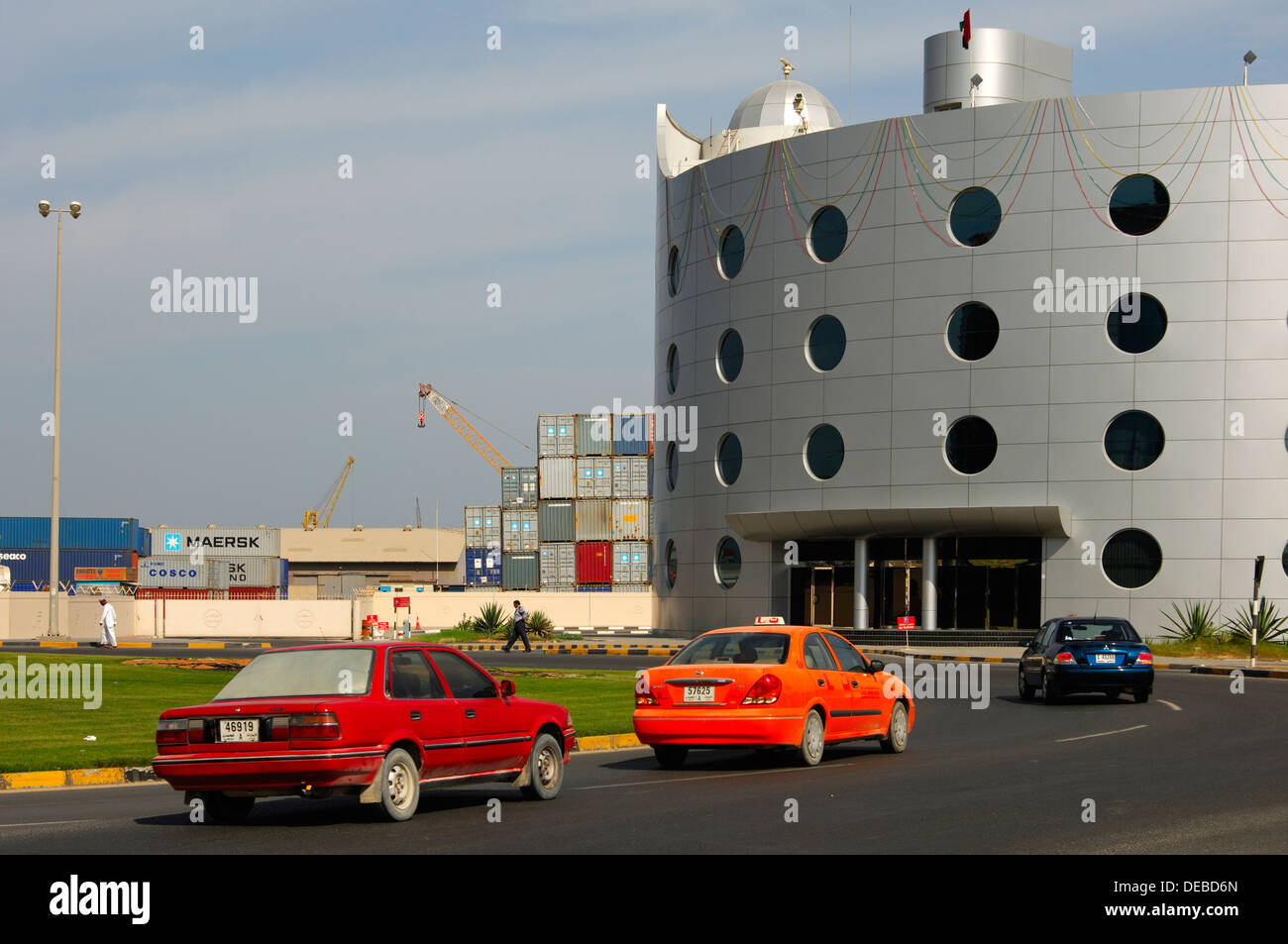Ajman Ports and Customs building, Emirate of Ajman, United Arab Emirates  Stock Photo - Alamy