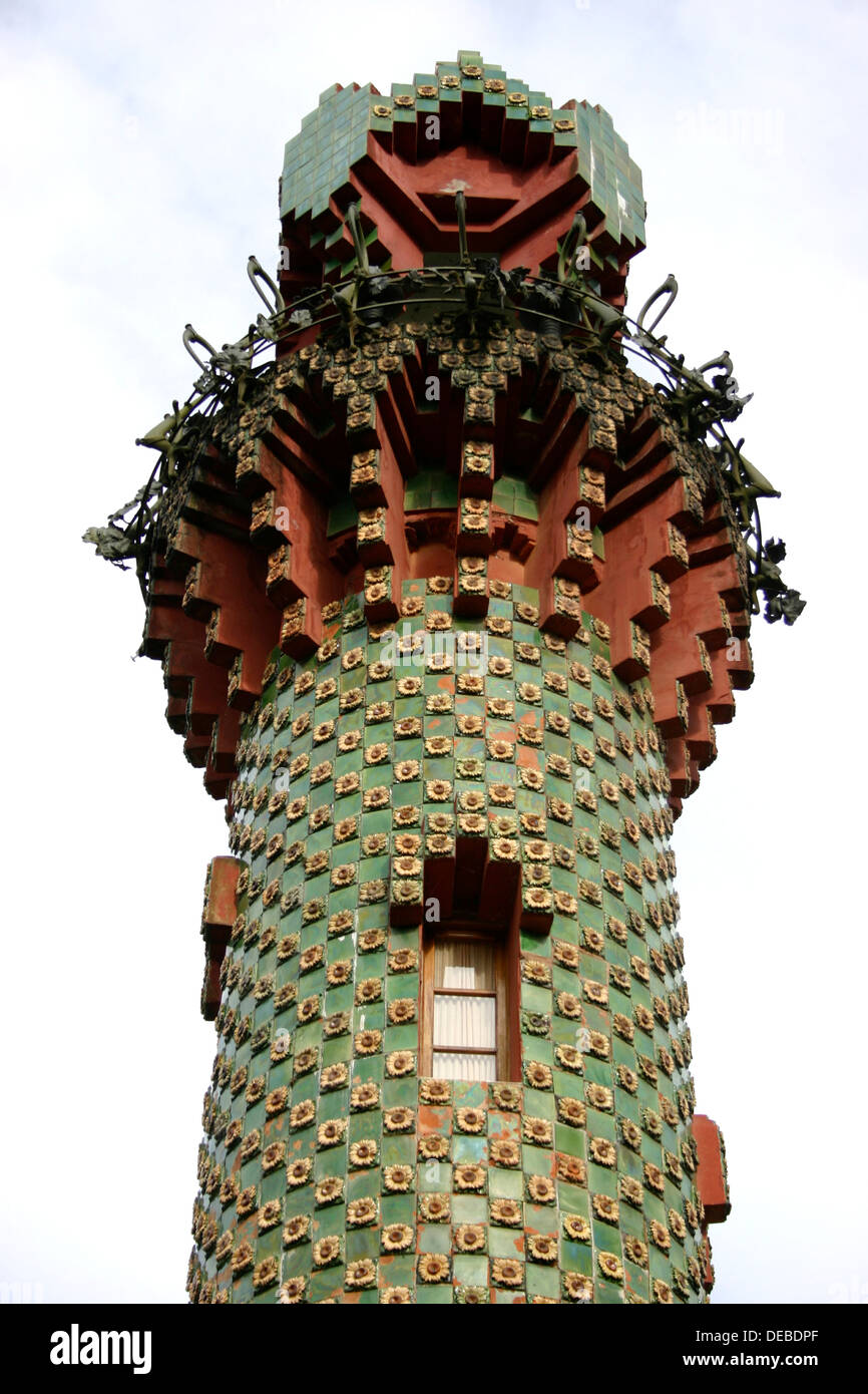 El Capricho, Antoni Gaudi, Comias Spain Stock Photo