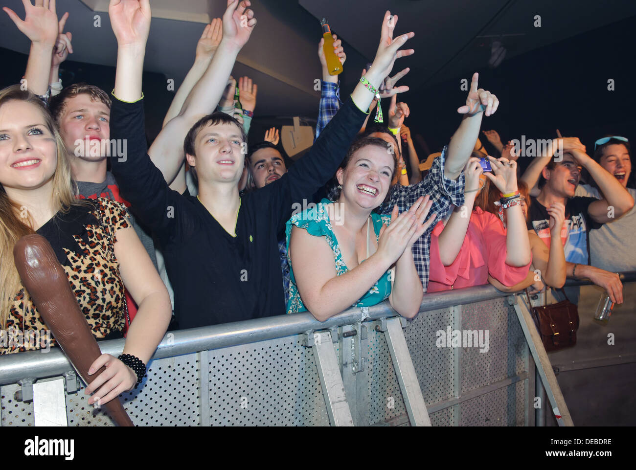 Students in fancy dress at a freshers party at a nightclub in Birmingham, West Midlands, UK Stock Photo