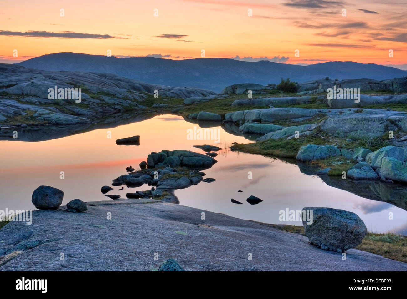 Lagoon in Rago National Park, Nordland county, Norway, Scandinavia ...