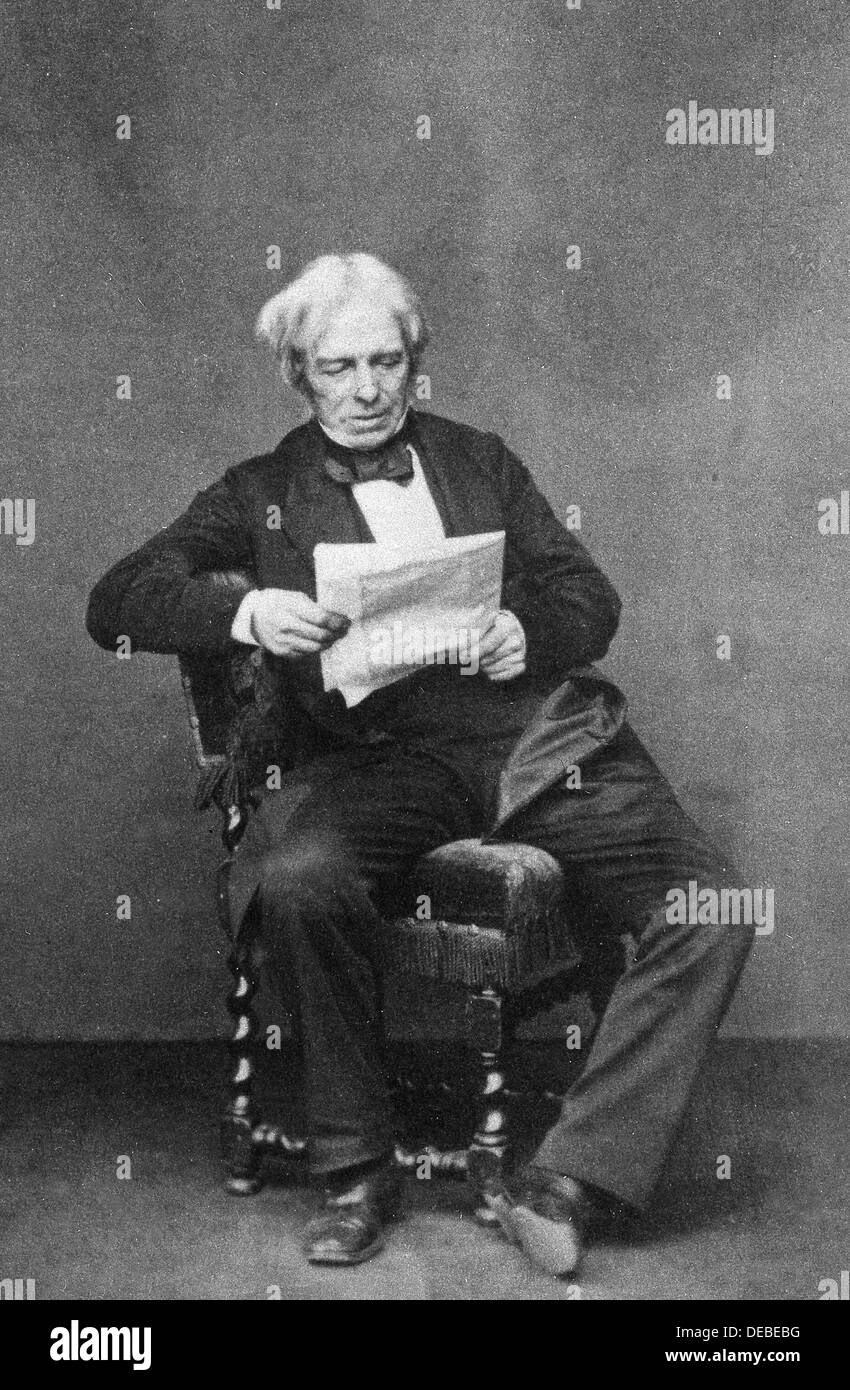Michael Faraday - Briitsh physicist and chemist Stock Photo