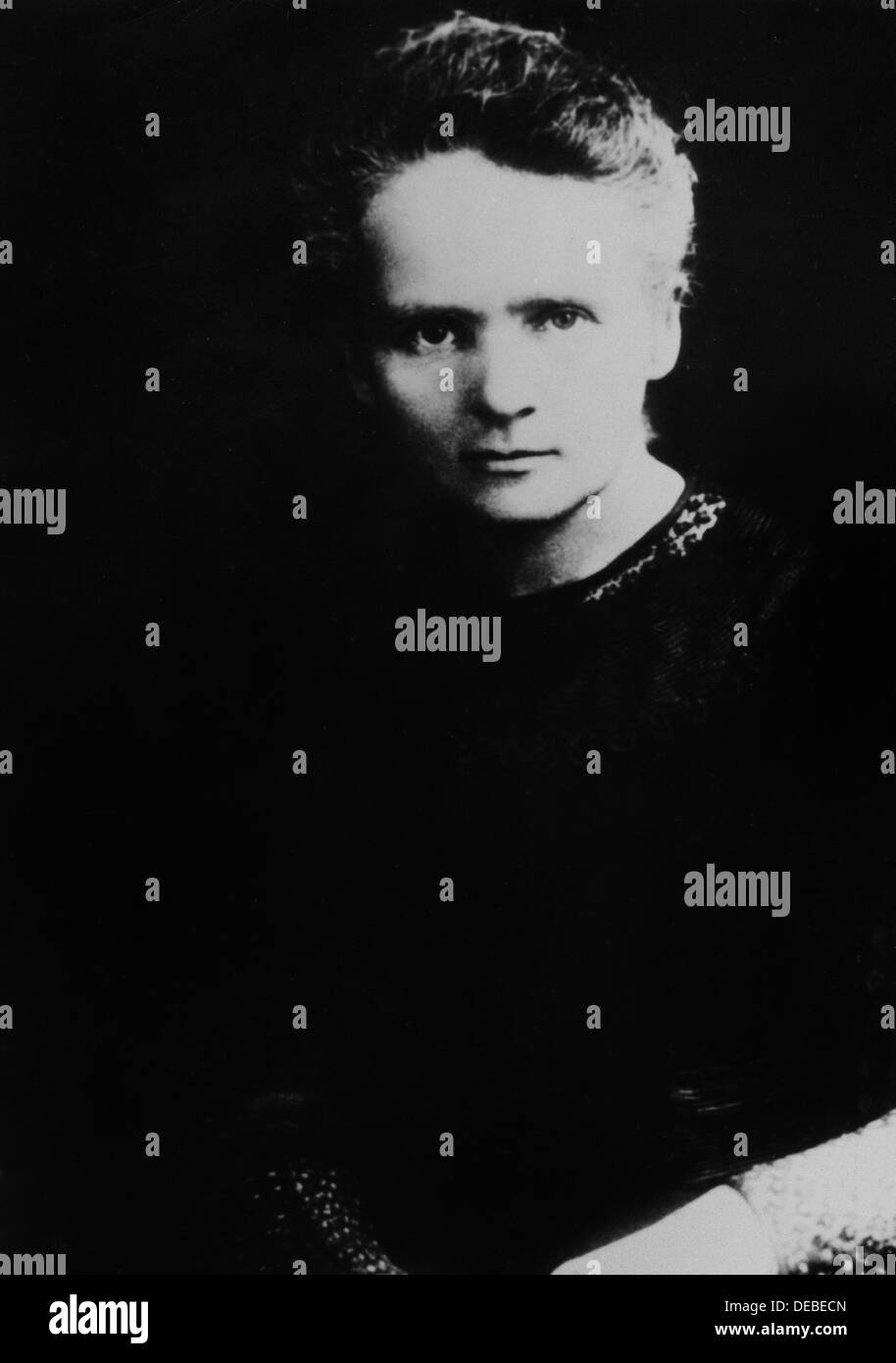 Marie Curie - Polish-born French physicist Stock Photo