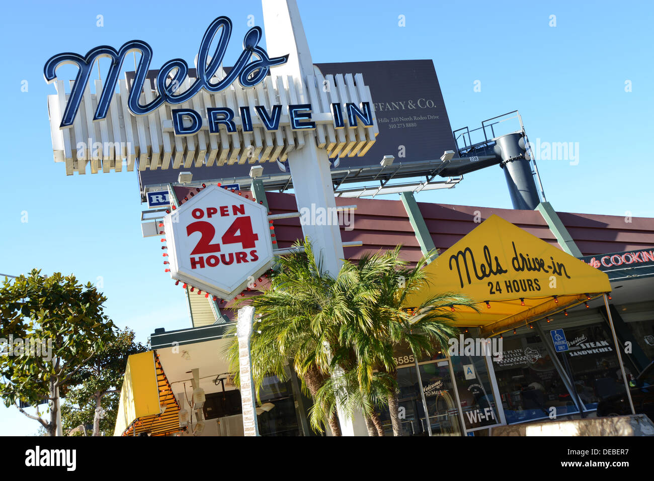 The all American diner , on Sunset Boulevard, Los Angleles Stock Photo