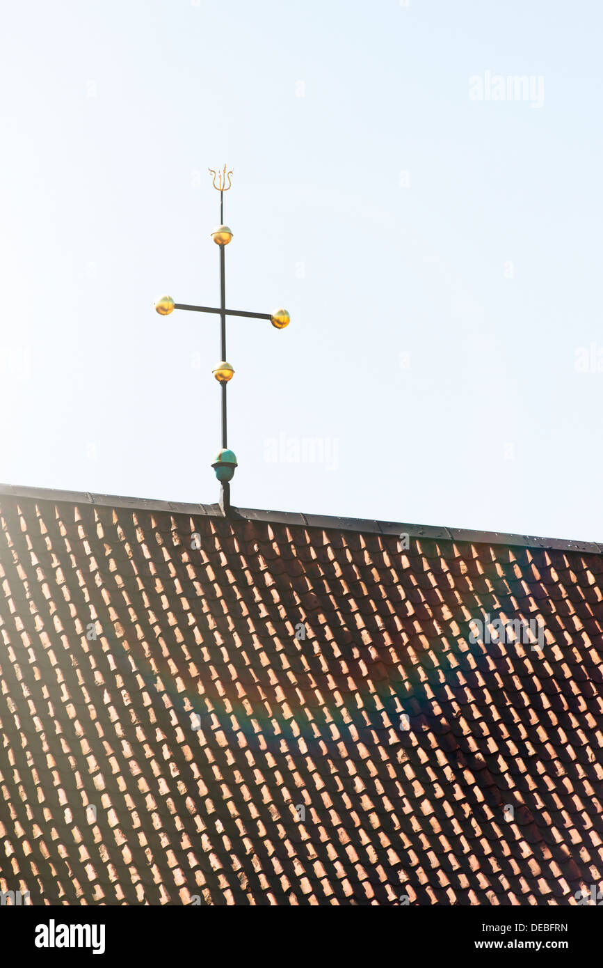 Detail of Finska kyrkan, Finnish church, in Stockholm Sweden Stock Photo