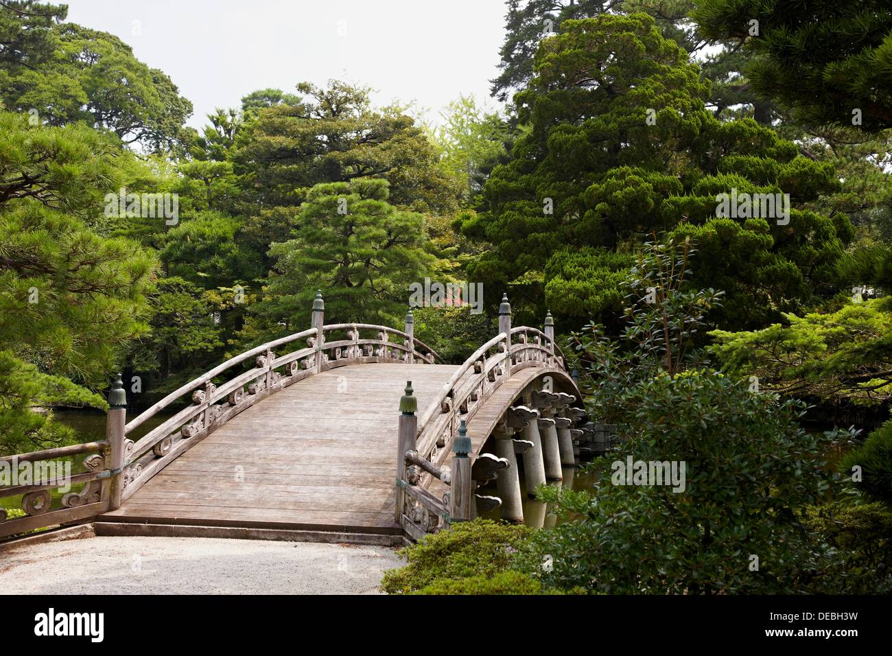 Oikeniwa Garden, Keyakibashi Bridge, Kyoto Imperial Palace, Kyoto ...