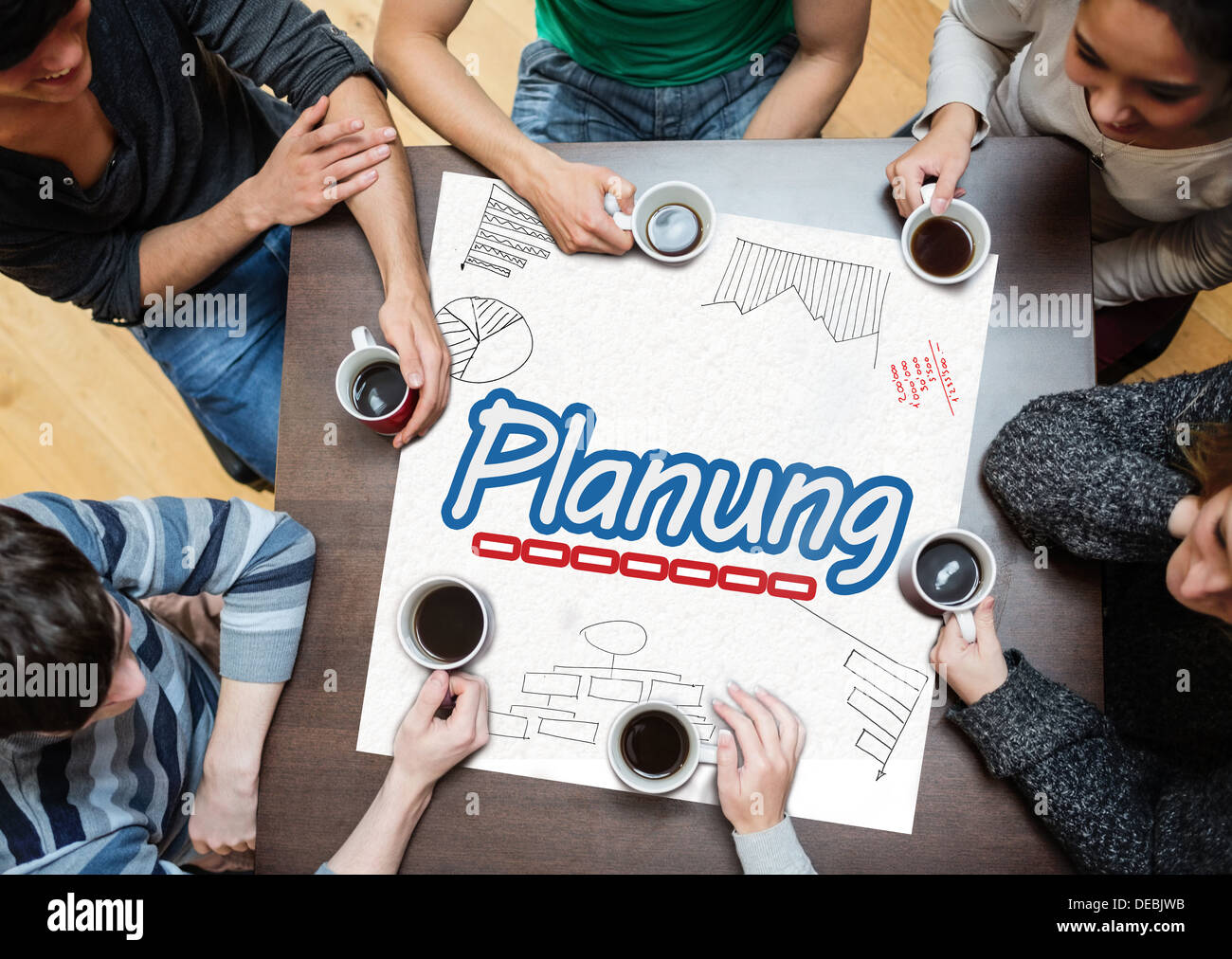 Team planning together Stock Photo - Alamy