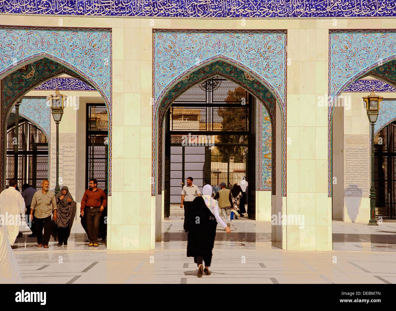 Shiite Mosque of Saiyida Zenab, Damascus, Syria Stock Photo