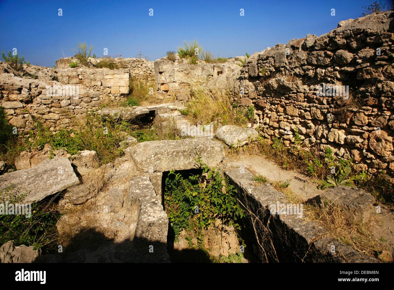 14th century BC Royal tombs, Ugarit, Syria Stock Photo